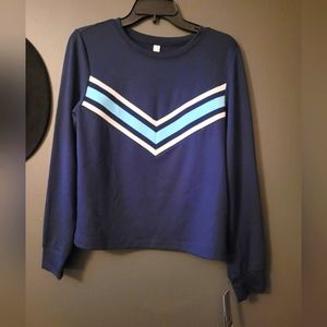 (039) NWT Women's Ideology Chevron Print Sweatshirt (S)